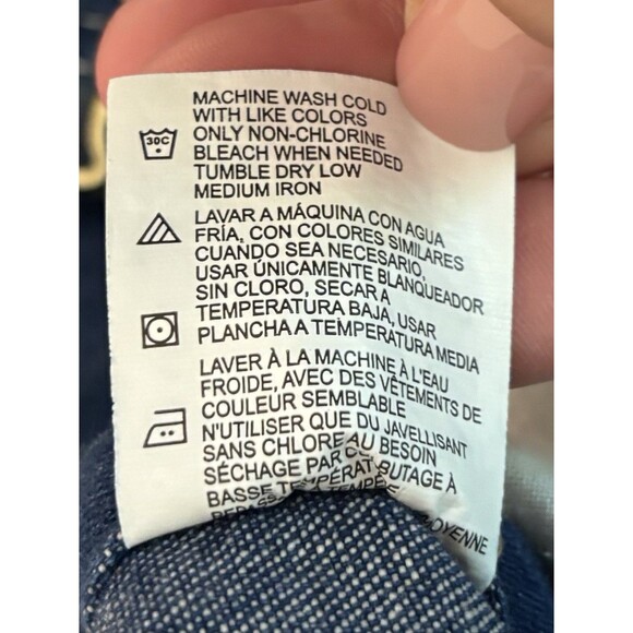 LIBERTY Stonewashed Bib Overalls Jeans 34x32 Denim Carpenter Farm Utility Work - Picture 13 of 16